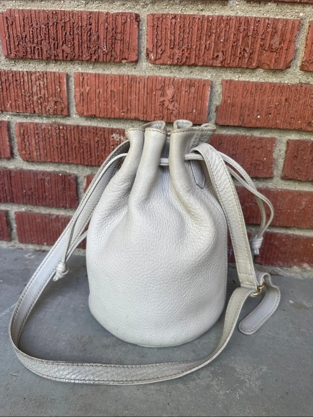 Vtg Coach 4905 Drawstring Bucket Sonoma Pebbled Leather Bag - Picture 6 of 9